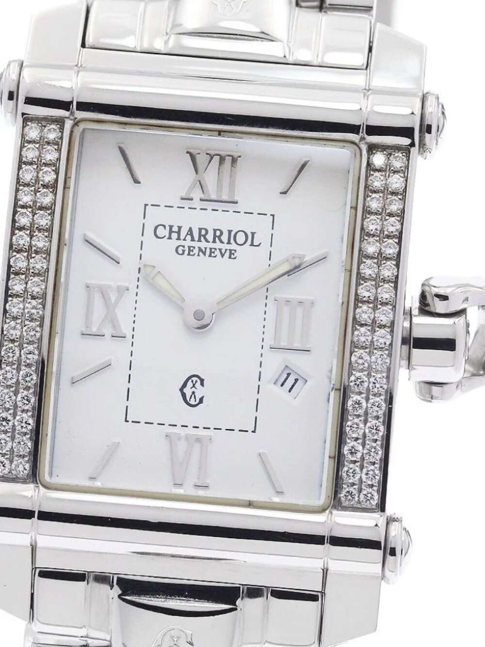 PHILIPPE CHARRIOL Columbus CCSTRH2 date Silver Dial Quartz Ladies Watch